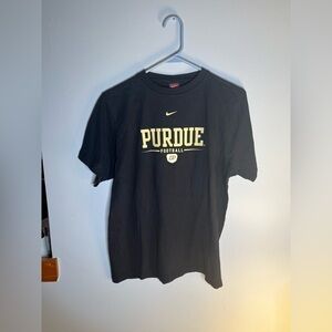 Purdue football black tee
